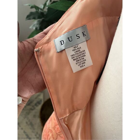 Dusk SILK DRESS VINTAGE 90’s - Picture 3 of 4